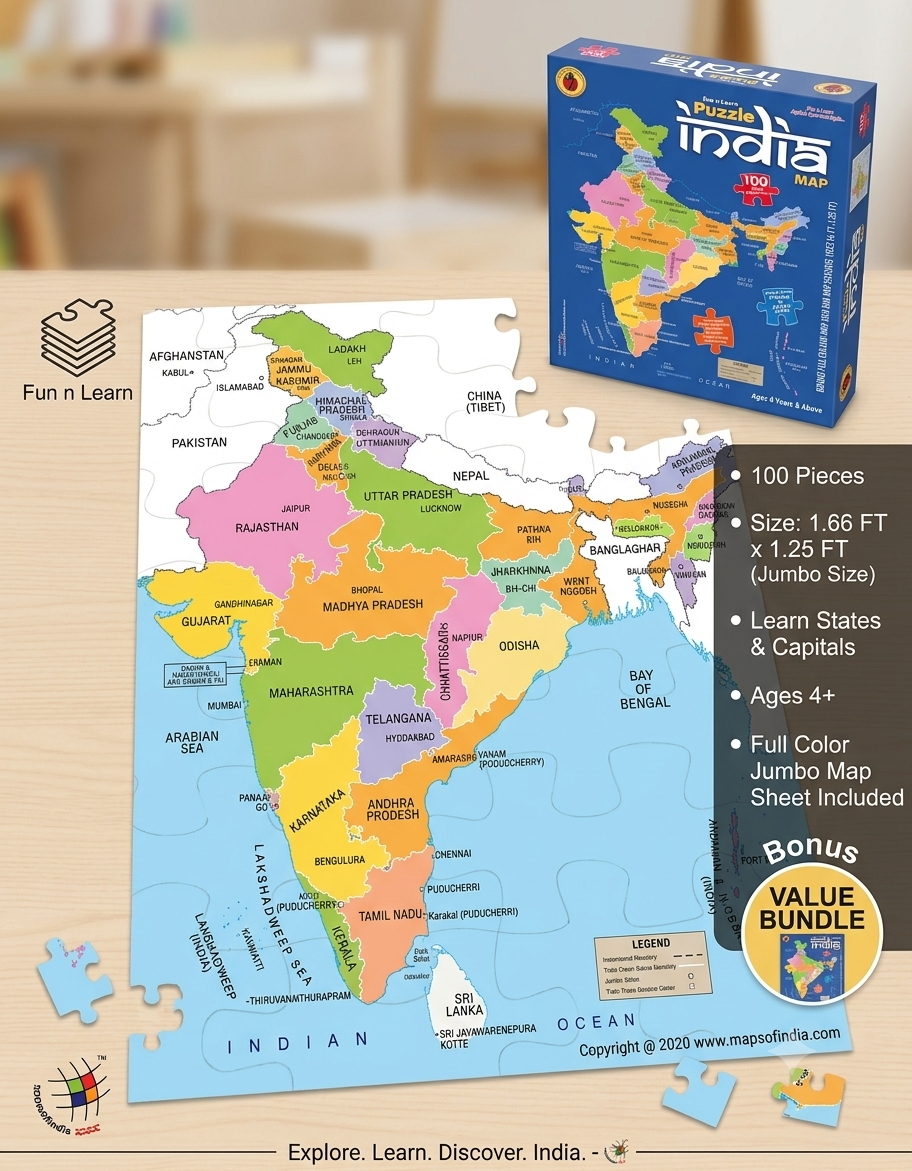Puzzle india map